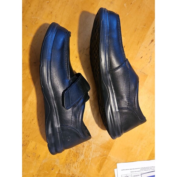 SureFit London Hook & Loop Moc Toe Shoes Soft Leather Black Men’s 12W EUC main image 6